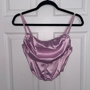 SALE ‼️🩷 NWOT URBAN OUTFITTERS UO Corset Top | Satin Corset | Lilac | Medium